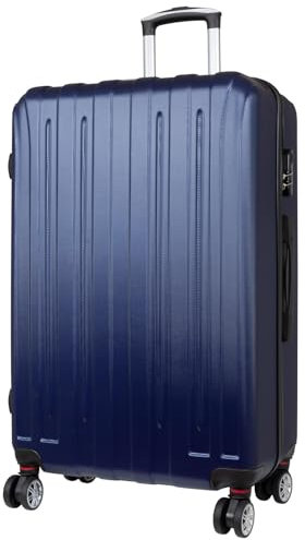 Warenhandel König Hartschalen Koffer Trolley Borsum - Farbe Blau - Gr. XL