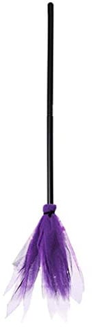 Dbvnnsy Halloween Witch Broom, 35.43 Inch Length Halloween Broomstick Plastic Purple Witch Broomstick Kids Broom Props for Halloween Party Decoration