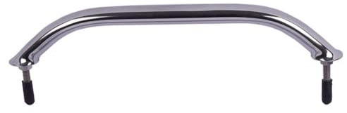 BOOMSTART Maniglia marina, in acciaio inox, per barche, corrimano per ponte, manico ovale, per camper, barche, yacht, 300 mm