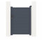 Casanoov Portillon 1m EIGER H.140cm aluminium gris