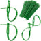 Boltza® 17cm Green Garden Plant Cable Ties - Reusable, Weather-Resistant, Pack of 100