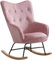 Nordischer Schaukelstuhl, Relaxstuhl, Sofa-Relaxstuhl, modisch, Veranda-Stuhl, Schaukelstuhl, hohe Elastizität, hohe Tragfähigkeit, einfache Montage, für Wohnzimmer, Schlafzimmer, Zuhause (Farbe: