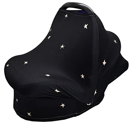 JOINPAYA Couverture D’allaitement Multifonction pour Bébé, Housse de Poussette Respirante en Polyester Élasthanne, Légère, pour Voyager Shopping