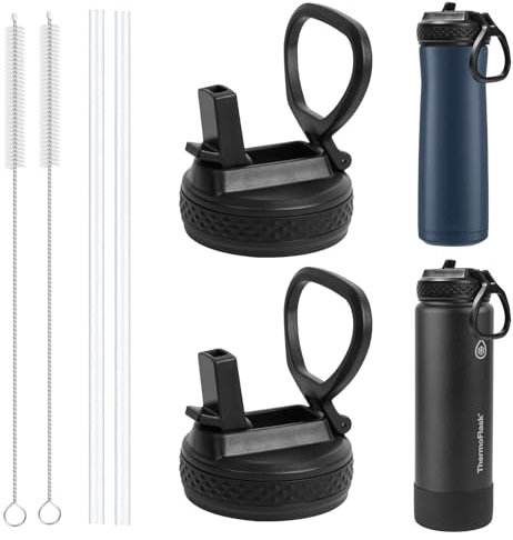UWSTE Replacement Lid Compatible with ThermoFlask, straw lid for Contigo, Replacement Lid Fits Nalgene Wide Mouth bottles, Leak Proof and Spill Proof bottle Cap.