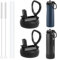 UWSTE Replacement Lid Compatible with ThermoFlask, straw lid for Contigo, Replacement Lid Fits Nalgene Wide Mouth bottles, Leak Proof and Spill Proof bottle Cap.