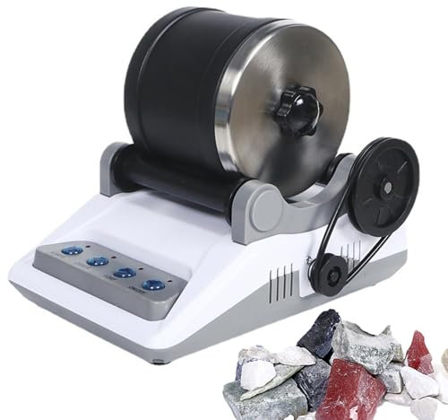 Rock Tumbler Kit Elektrisch – Physikalische Wissenschaft Experiment Edelstein Grinder für Kinder – Abnehmbarer DIY Steinpolierer mit Timer-Knöpfen