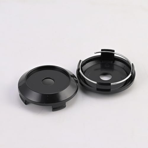 liuguoqiang Cache Moyeu 64mm pour Citroën C4 Aircross 2012-2017 T31,Set de 4 Pièces,Capuchons de Roue en ABS,Protection de Jantes, Accessoires de Voiture,Black-4PCS