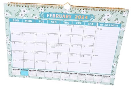 HAPINARY Monatskalender Wand Hängekalender Für Zuhause Und Büro Monatskalender Mit Aufhängelöchern Platz Für Freie Notizen Und Termine