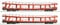 Roco 6600105 H0 2er Set Autotransportwagen DDm, ÖBB, Ep. VI