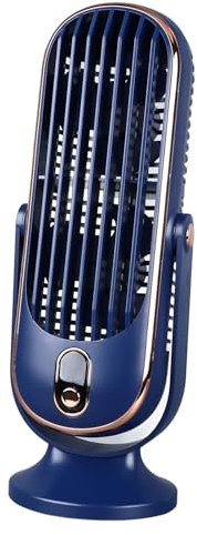 VELATEMOR Ventilador de la Torre de Mesa, Ponte los Ventiladores la Torre Motor sin escobillas. (BLUE)