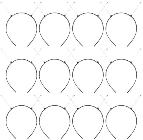 DIYEAH 12 pièces Bandeaux Antenne avec Printemps Accessoires de Cheveux Innovants pour Fêtes et Costumes pour Halloween et Événements Spatiaux
