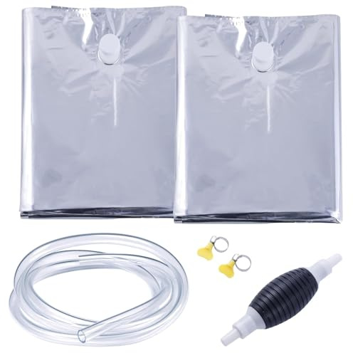 TOHONGADON 116 Gallon Aluminum Foil Emergency Water Storage | Bathtub Water Storage Bag with Hand Pump, Emergency Use, Water Storage Bladder for Hurricane Disaster Preparedness Survival