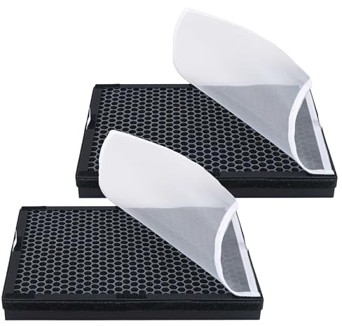 vhbw 2x Luftilter Ersatz für Rowenta XD6220F0 für Luftreiniger | Kombifilter Aktivkohle + Allergy+