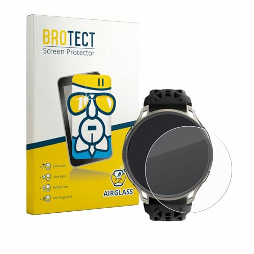 BROTECT Schutzglas für Amazfit Cheetah 2 Pro Schutzfolie Panzer Folie Glas Made in Germany [Extrem Kratzfest 9H, Anti-Fingerprint, Ultra-Transparent]
