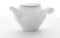 ceramic japan Kyusu Sò Théière japonaise en porcelaine, 0,4 l, 360 ml, blanche, brossée, 16,5 x 15 cm, hauteur 9,5 cm, sans couvercle, en porcelaine, théière