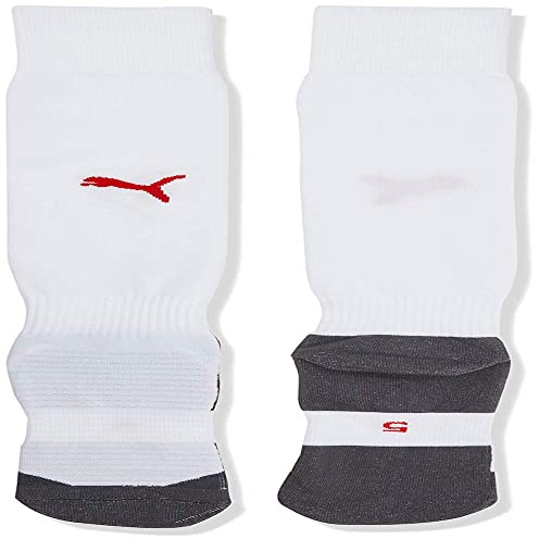 PUMA Unisex Team Liga Core Football Socks, White/Red, 1 UK