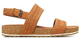 Timberland Malibu Waves 2 Band, Damen Knöchelriemchen Sandalen, Braun (Saddle Zff), 39 EU