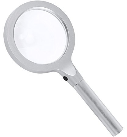 Leselupe 5X 8X Fach Vergrößerungsglas LED Handlupe mit 12 Licht zum Lesen Schmuck Lupe beleuchtete Lupe für Senioren Lesen Inspektion Hobby Münzen Briefmarken