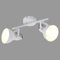 BRILONER - Deckenlampe Vintage schwenkbar, E14 Fassung, max. 40 Watt, Deckenleuchte, Lampe, Wohnzimmerlampe, Schlafzimmerlampe, Küchenlampe, Deckenstrahler, Deckenbeleuchtung, 30,4x10x18,1 cm, Weiß