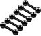 KJM FASHION 6 Stk Schwarz Eloxiert Barbell Ohrring 1,2 mm 16 g 8 mm 5/16 3mm Kugel Daith Cartilage Tragus Helix Ohrringe Rook Piercing Schmuck 6334