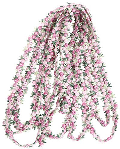 4. 5M Spitzenborte Stickerei Rose Applikation Nähen DIY Band Handwerk Haarschmuck für Kleid Hochzeitsfeier Rosa 1. 2Cm