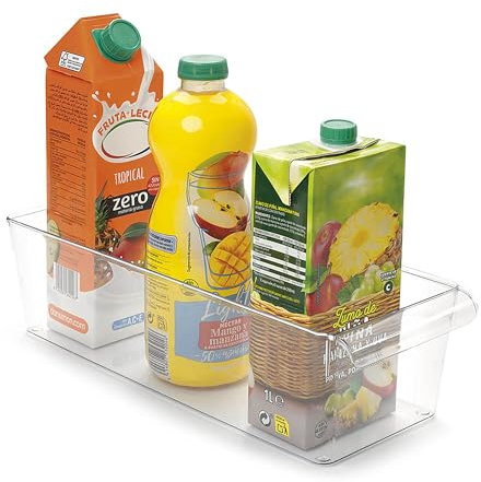 Metaltex Kühlschrank Organizer, Schublade durchsichtig, 15x37x10cm