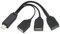 AAOTOKK Cavo OTG USB C 3.0,USB Type C 3.0 Maschio a 2 Porte USB 2.0 + USB 3.0 Femmina OTG Cavo,On The Go (OTG) per Smartphone,Laptop,Mouse,Dispositivi USB e Type-C più portatili(21cm/8 Pollice)