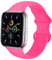Lerxiuer Watch Strap 38mm 42mm 40mm 44mm 41mm 45mm Soft Silicone Band Replacement Wrist Strap Compatible with Apple Watch Series 7 6 SE Series 5 4 3 2,Pink 42/44/45mm-M/L