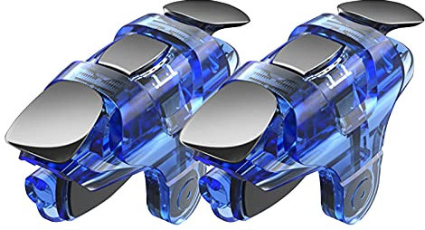 L1 R1 Mobile Game Controller for Pubg Aim and Shoot Button, Portable Mobile Game Trigger Joystick, Mobile Controller Compatible with Android and I-phone, Two Packs