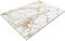 Glass Worktop Savers | Worktop Protectors Heat Resistant | Catering Chopping Boards | Chopping Boards Glass | Over The Sink Chopping Board | Large | White Gold Marble Effect