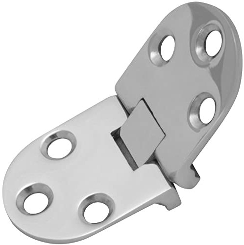 FASTON® Scharniere 66x30mm aus Edelstahl A4 V4A (1 Stück) 180 Grad Tisch Türband Türscharnier Tür-Scharnier Innenscharnier Möbelscharnier Klapptisch Schränke Rund Marine