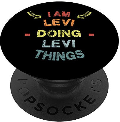 Ich bin Levi Doing Levi Things Coole Lustige Weihnachten PopSockets mit austauschbarem PopGrip