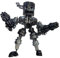 YGMXZL Kriege Harzfigur Statue,Recycling/Schrott-Metall-Stehende Krieger-Skulptur,Handgemachter Kolben-Mann Aus Harz für Heim- Und BüRodekoration,Heimdekoration im RETR (B)