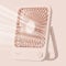 JISULIFE Mini Ventilador de Mesa, Ventilador Portátil Plegable de 180 °, 4 Velocidades del Viento Ajustable, Potente y Silencioso-Rosa