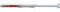 Fischer Tasselli Prolungati DuoXpand FUS 8x100 con Vite a Testa Esagonale Flangiata in Acciaio Zincato, 50 Pz, 562153