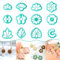 TAINSKY Lot de 12 emporte-pièces en argile polymère en forme de fleur, pour bijoux en argile polymère, pour la fabrication de bijoux en argile polymère