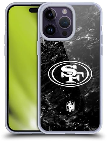 Head Case Designs Offizielle NFL Marmor San Francisco 49ers Artwork Soft Gel Handyhülle Hülle kompatibel mit Apple iPhone 14 Pro Max