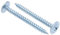 4.2mm X 65mm Vis autotaraudeuses Phillips à tête plate, Vis en acier zingué, Fil fin, Vis Métaux Tête bombee Embase collerette pour tôle, Plaque de plâtre et bois (25 pcs)