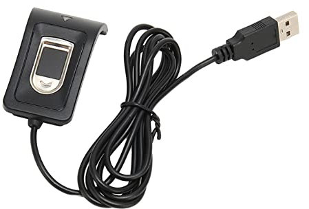 Goshyda USB-Fingerabdruckleser, USB-Fingerabdruckleser aus Metall für PC-Laptops, 360-Grad-Erkennungs-Fingerabdruckscanner, Automatische Kalibrierung, Zehn Fingerabdrücke Halten