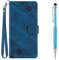 Grandoin Kompatibel mit Vivo Y17/Y15/Y12/U10/Y11/Y3 Hülle, Handyhülle Lederhülle Klappbar Handytasche Flip Case Cover Stoßfeste Klapphülle Tasche Magnet Kartenfach Standfunktion Schutzhülle (Blau)