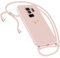 Handykette Hülle für Samsung Galaxy S9 Plus Hülle Necklace, Herz Motiv Muster Handyhülle für Samsung Galaxy S9 Plus Hülle mit Band Kordel zum Umhänge Band Ultradünn Hülle für Samsung S9 Plus (Rosa)