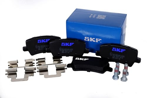 SKF Scheibenbremse Bremsbelag mit Zubehör VKBP 90027-4er Set - Position Hinterachse Höhe 77 mm Länge 134 mm Breite 83 mm Dicke 16,5 mm - OE Qualität