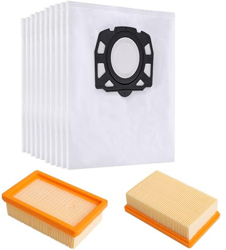 Gudotra - Bolsa de aspiradora para Karcher WD4 WD5 WD6 MV4 MV5 MV6 con 2 filtros para Karcher 2.863-005.0 WD4 WD5