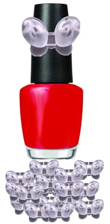 20 Butterfly Polish Display Ring Pop Nail Gel Bottle Top Clear Pops Colour Chart Koi™