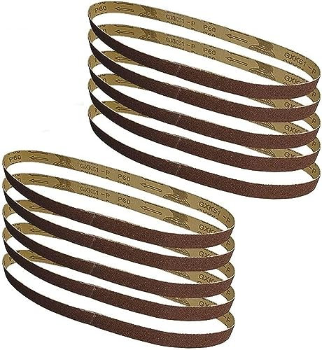 Bandas de Lijado para lijadoras de Banda, 10 Piezas 25 * 762 mm 1 x 30 Lijadora de Banda Papel de Lija Herramientas for Trabajar la Madera Accesorios for carpintería (Tamaño: Grit 80) (Size : Grit