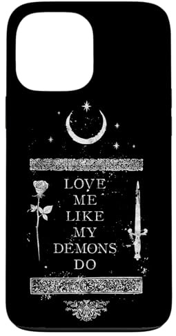 Occult Gothic Grunge Love Me Like My Demons Do Witch Moon Hülle für iPhone 13 Pro Max