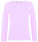Girls Plain Tops Long Sleeve Basic Stretch Round Neck T-Shirt School Tee Top Lilac 11-12 Years