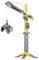 Dickie Toys - Grúa Mighty Crane 110 cm, Juguete con Control Remoto por Cable, Giro 360°, Bola de demolición con función de Agarre, óptimo para niños a Partir de 3 años (203729022)