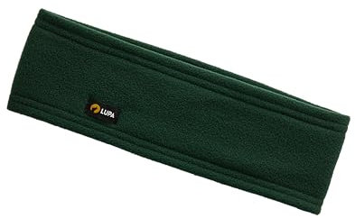 Lupa Handmade Unisex Triple-Layer Micro Fleece Headband - Headband Ear Warmer - Ear Warmers for Women & Men - Ears Cover (Dark Green)