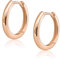 Mary & Jules Creolen Rosegold aus 925 Sterling Silber, vergoldet, aus recyceltem Silber - schlichte Damen Ohrringe Rosegold Creolen für Frauen und Mädchen, hautverträglich